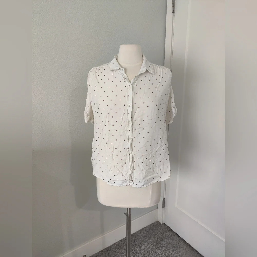 Universal Thread Relaxed Fit Button Down Blouse